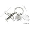 Creative Metal Airplane Keychain - Miniature Engine Pendant & Aviation Gift