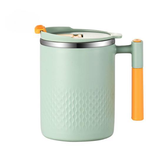 450 ml Praktický hrnek na kávu s hladkým povrchem Vynikající šálek na kávu s víčkem