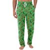 Men's Knitted Fashion Print Pocket Casual Pants Pajama Pants