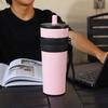 Car cup 111 stainless steel thermos cup outdoor portable large-capacity straw cup cold accompanying water cup