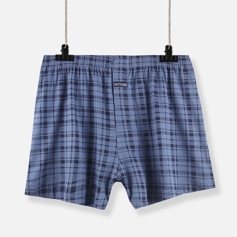 

Aro Мужские боксеры большого размера с высокой посадкой из чистого хлопка в клетку L (120-150 jin)