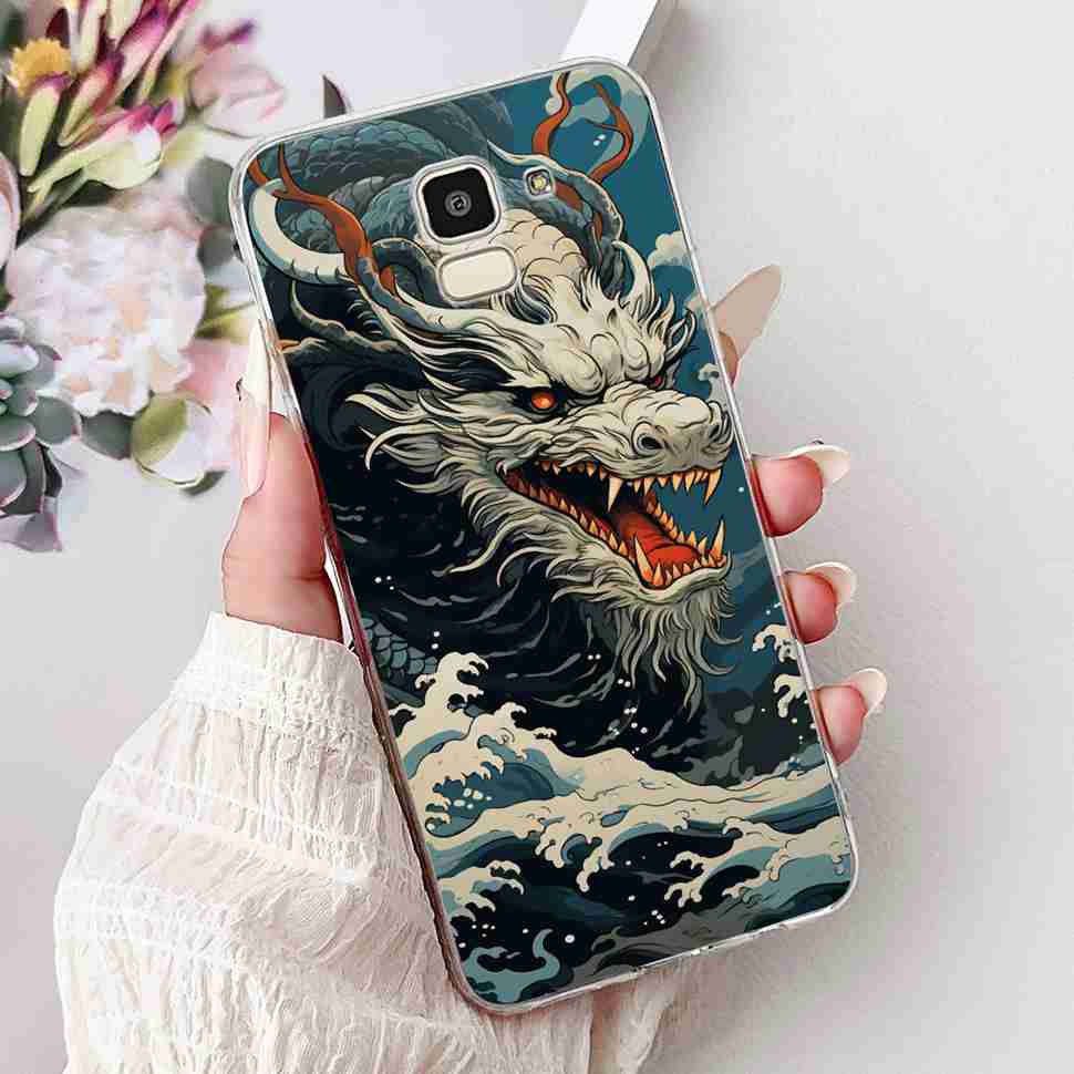 For Samsung Galaxy J6 2018 SM-J600F Case Popular Love Cool Tiger Soft Silicone TPU Cover For Samsung j6 J6 2018 Phone Shell Bag