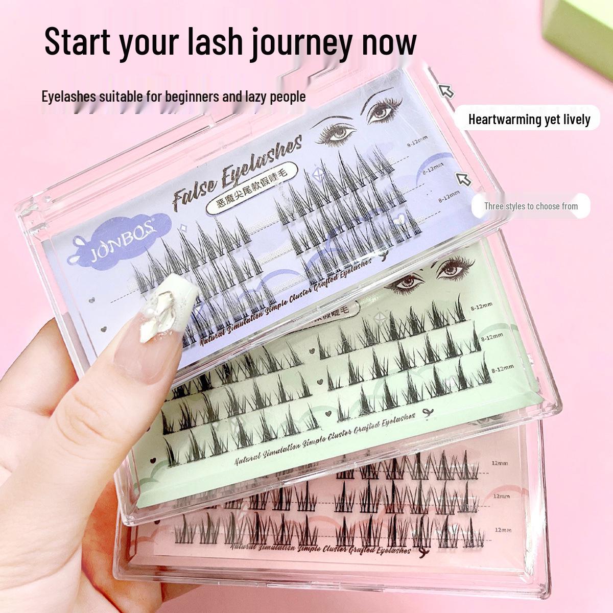 

JONBOS Sunflower Fine Stem Segmented False Eyelashes