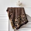 Classic Leopard Print Imitation Cashmere Scarf Women's Korean Version Shawl Dual-purpose Scarf Versatile Travel Decoration