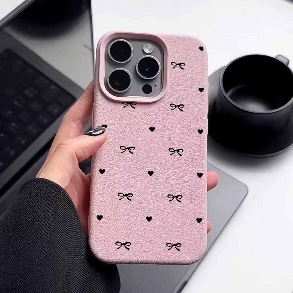 Love Heart Bow Casing For Motorola MOTO G85 G84 G75 G05 G34 G15 G35 G54 Edge 50 Pro NEO 60 Fusion STYLUS Case Silicone Cover
