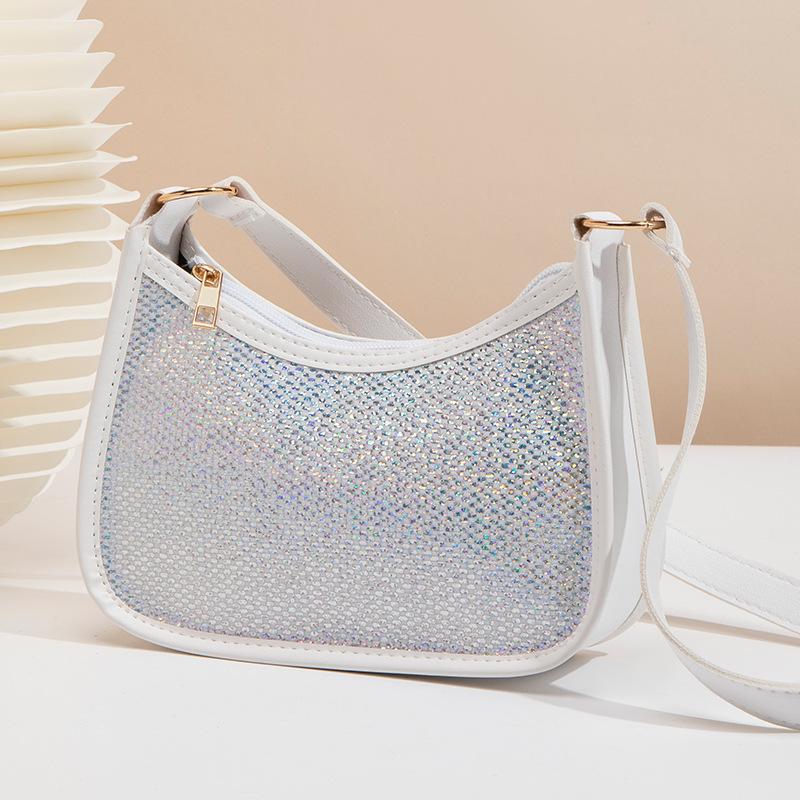New Fashion Hand Carry Versatile Women's Bag Sequined Underarm Bag G Niche Shoulder Bag