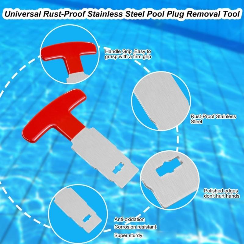 Edelstahl Pool Spa Düsen Demontagewerkzeug Ergonomischer Griff für einfache Augapfelmontage SP1419T Bequeme Aufbewahrung und Verwendung