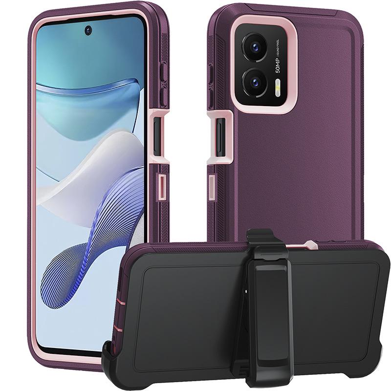 2023 Moto G 5G Three-in-One Protective Case - Drop-Proof, Cross-Border Compatible (Fits 2022 Model)