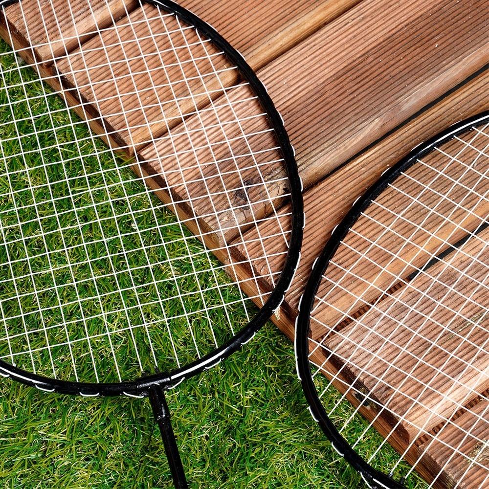 Badminton-Set 8 Federbälle 61 cm 12 Stück.