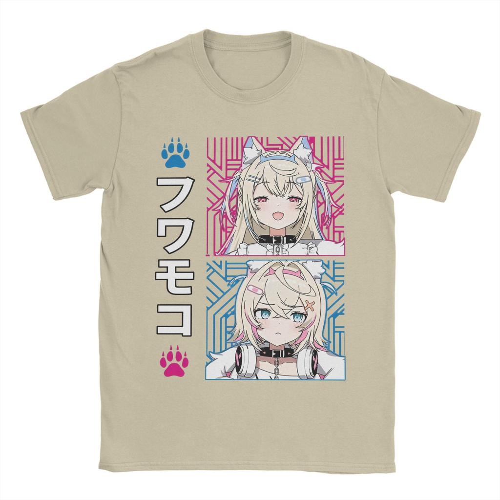 FuwaMoco Advent Hololive Tee Shirt for Men Women Graphic T Shirts  Cotton Clothes