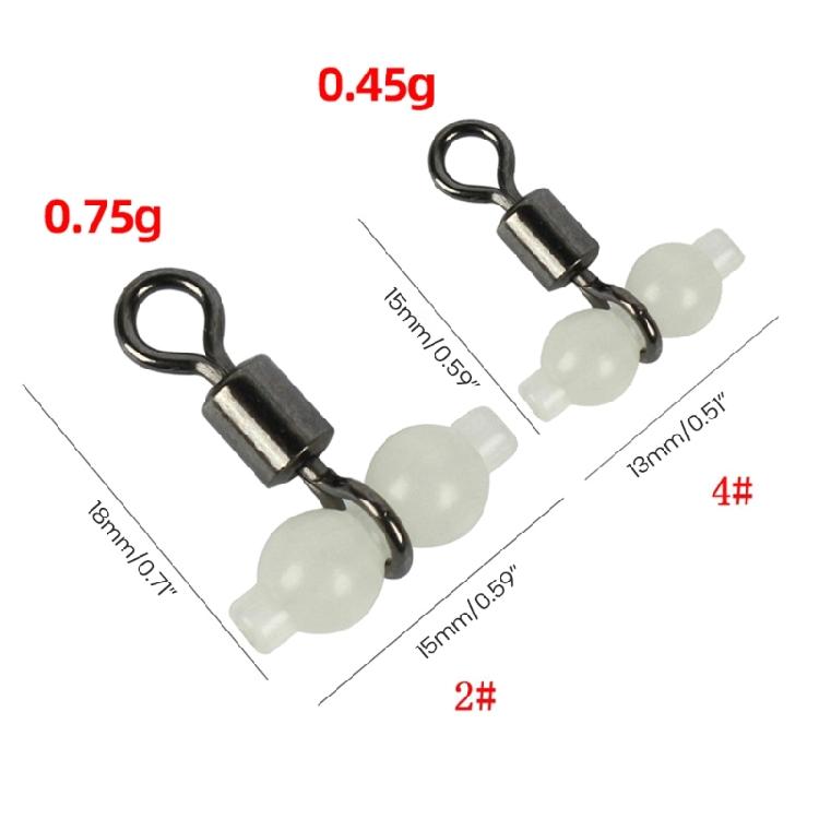 3-Way Hook Connector Swivels Fishing Tangles Frees Tackle Freshwater Saltwater