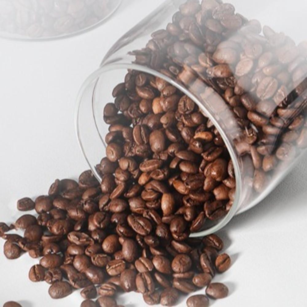 Press Type Coffee Bean Storage Jar Manual Glass Coffee Jar Vacuum Sealed Jar Home Use