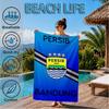 Persib Bandung Football Crest Beach Towel, Quick-drying, Easy To Care For, Suitable for Both Fitness and Beach Vacations,Sports Essential