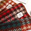 Korean Style Red Houndstooth Scarf for Women - Luxurious, Versatile & Warm Winter Neck Warmer