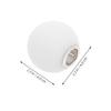 2Pcs White Glass Ball Lampshade G9 Metal Thread Replacement Glass Shade Round Globe Light Fixture Cover for Bedroom Dining Room