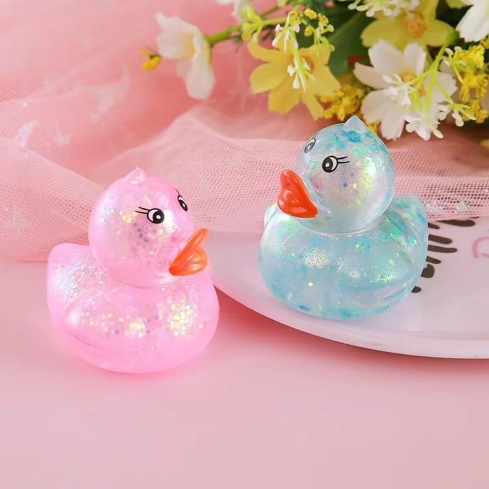 Glitzer Pailletten Tier Stressball Zufällige Farbe Entspannungsspielzeug Ente Quetschspielzeug Stressabbau