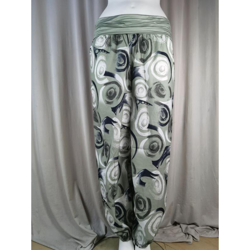 15 Color Women Casual Elastic Waist Plus Size Print Long Trousers Straight Loose Long Pants Haren