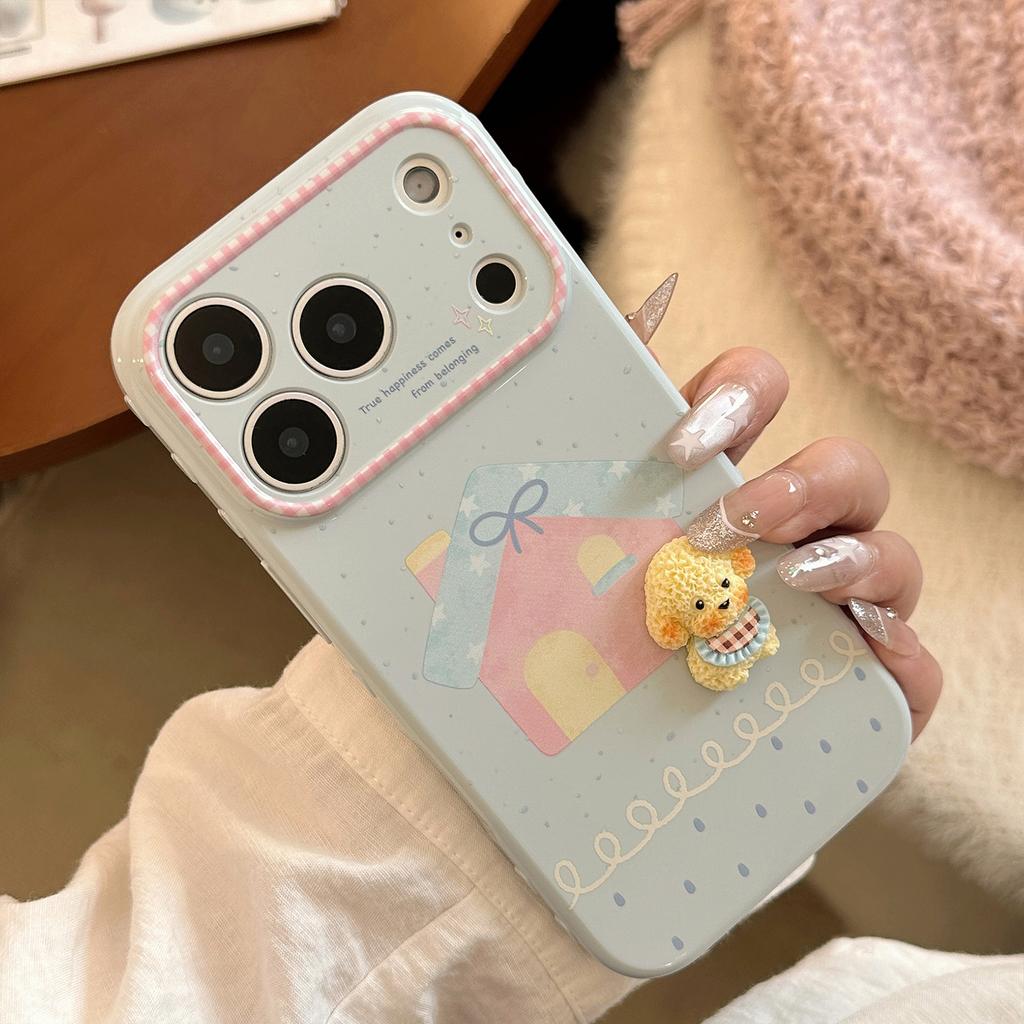 Applicable iphone17promax Apple16Phone case13Three-dimensional cute puppy14Korean Style15Highly attractive and soft