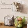 Wall-Mounted Kitchen Storage Box for Scallions, Garlic, and Ginger