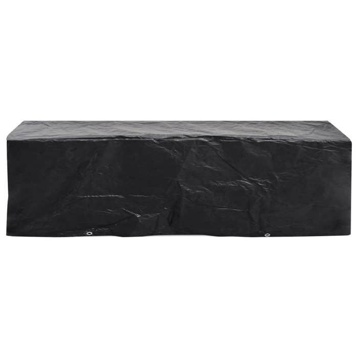 Housse de chaise de jardin VIDAXL - 218 x 77 x 55 cm - Noir - Imperméable et résistante aux UV