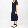 Navy Ruby Midi Dress V-neck Short Sleeves Woman LA PETITE ETOILE