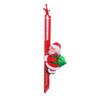 Electric Musical Reindeer Pull Cart Santa Figurine Christmas Decoration Table Decor Toy For Kids Holiday Stocking Stuffer Gift