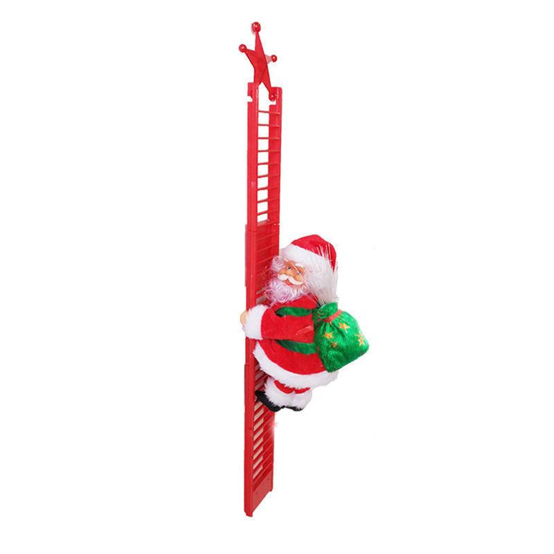 Electric Musical Reindeer Pull Cart Santa Figurine Christmas Decoration Table Decor Toy For Kids Holiday Stocking Stuffer Gift