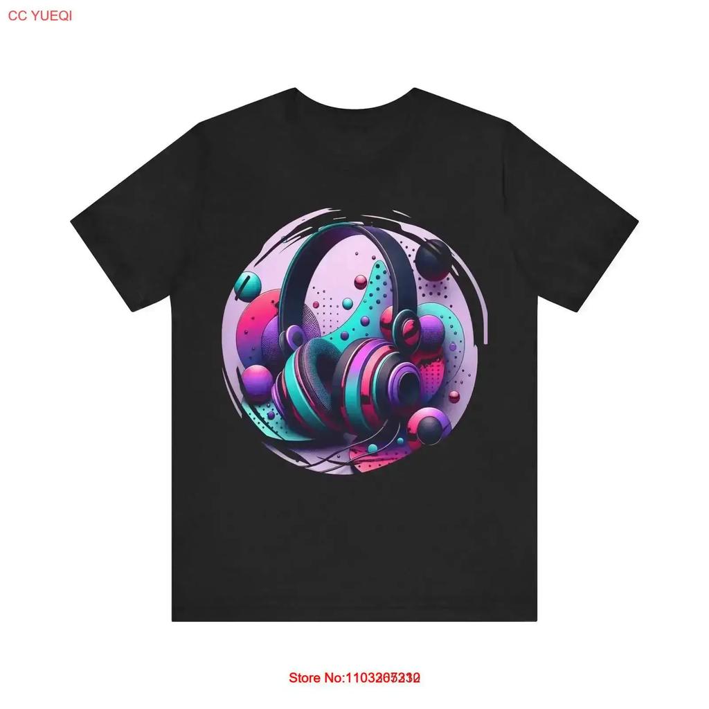 Echoes Of Sound And Color Jersey T Shirt Vintage Streetwear Homme Graphic Slightly Stretched Stylish Soft Vintage Unisex