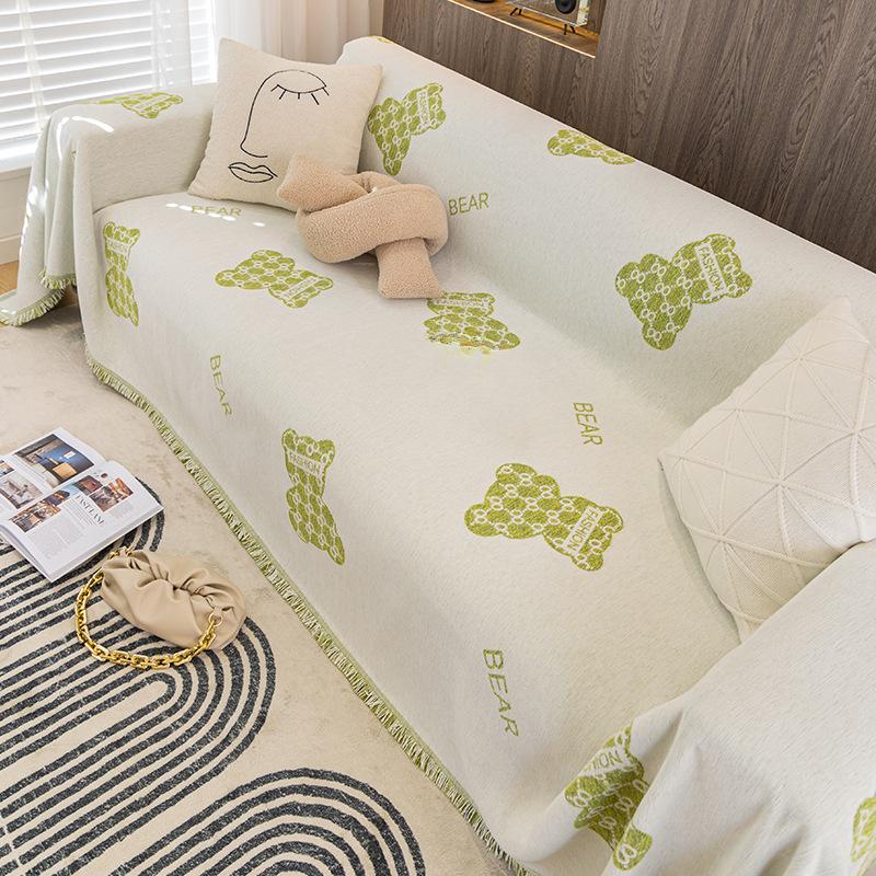 Chenille Sofabezugstoff, Universelles Sofa-Handtuch für alle Jahreszeiten, Anti-Katzenkratz-Sofabezug, Sofadecke im Ins-Stil, Vollständiges Abdeckhandtuch
