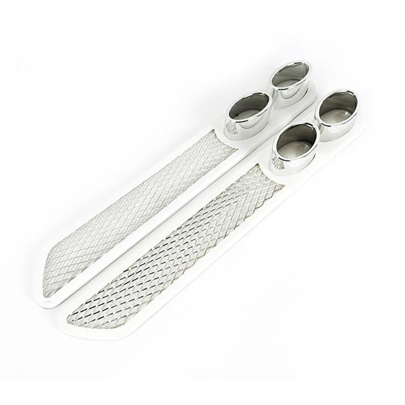 Car Simulation Tuyere Exhaust Pipe Mouth Decoration Sticker 3D Fake Air Vent At The Rear  Exterior Modification