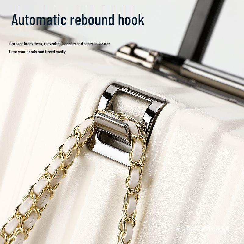 Durable Aluminum Trolley Suitcase with Silent Wheels, Large Capacity, Combination Lock - Ideal for Men, Women, and Students