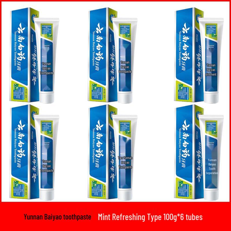 

Yunnan Baiyao Minty Fresh Toothpaste 100g x 6