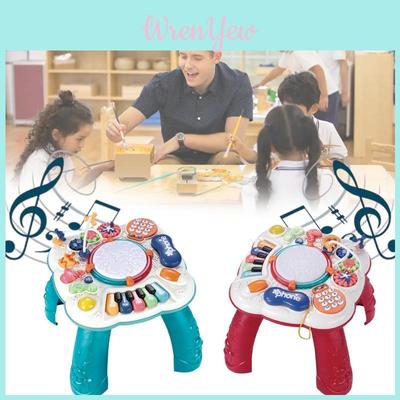 Multifunktionaler Baby-Lerntisch mit Musikspielzeug für Kinder von 1 bis 3 Jahren