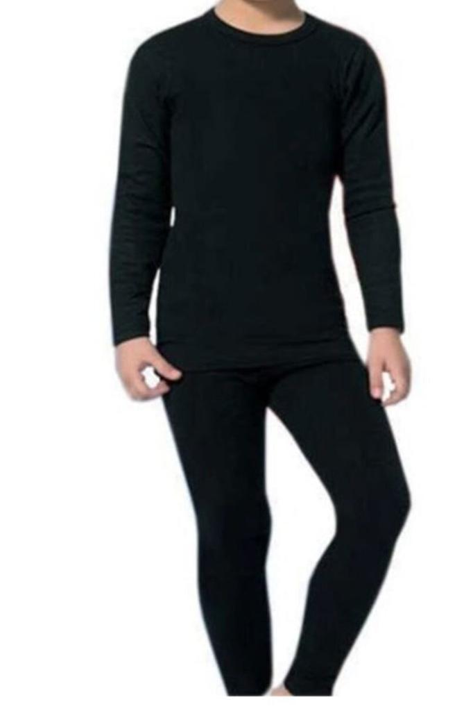 Set termic pentru băieți Partea de jos Partea de sus Lenjerie intima Colanți de flanel de iarnă