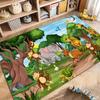 Multiple sizes Cartoon Zoo Theme Pattern Carpets for Bedroom Living Room Mat Creative Door Mat Dressing Room Rugs Luxury Gifts