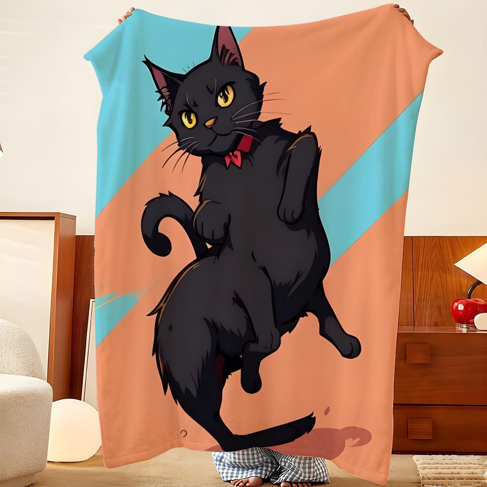 Art F-flow Throw Flannel Throw Blanket, Lightweight Cozy, Durable Washable Cute Cool
