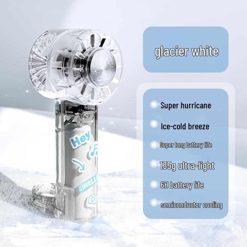 Portable Handheld Ice Cooling Small Fan with Semiconductor Refrigeration & USB Charging