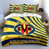 Villarreal CF Logo Bedding Set Bedding Duvet Cover Set Duvet Cover Pillowcases  (1 * Duvet Cover 2 * Pillowcases, Without Duvet Insert)