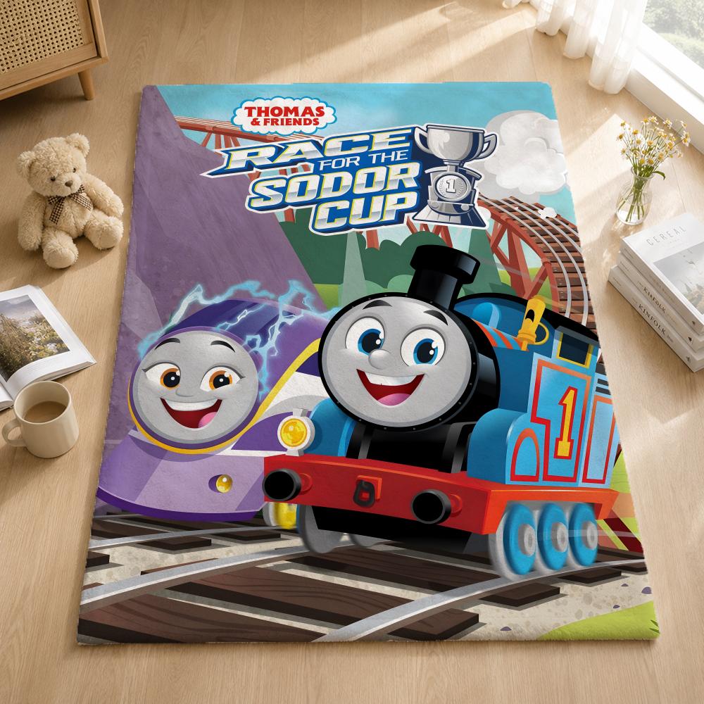 Animation T-Thomas Friends Throw Blankets Soft Warm Flannel Blanket Bedding for Bed Living room Home Sofa