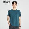 DIKENI Men's Short Sleeve Jacquard Knit T-Shirt