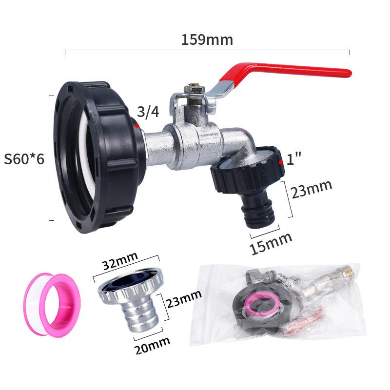 Durable Ibc Tank Tap Adapter Coarse Thread To Connector Replacement Valve Garden Home Valve Fitting Faucet