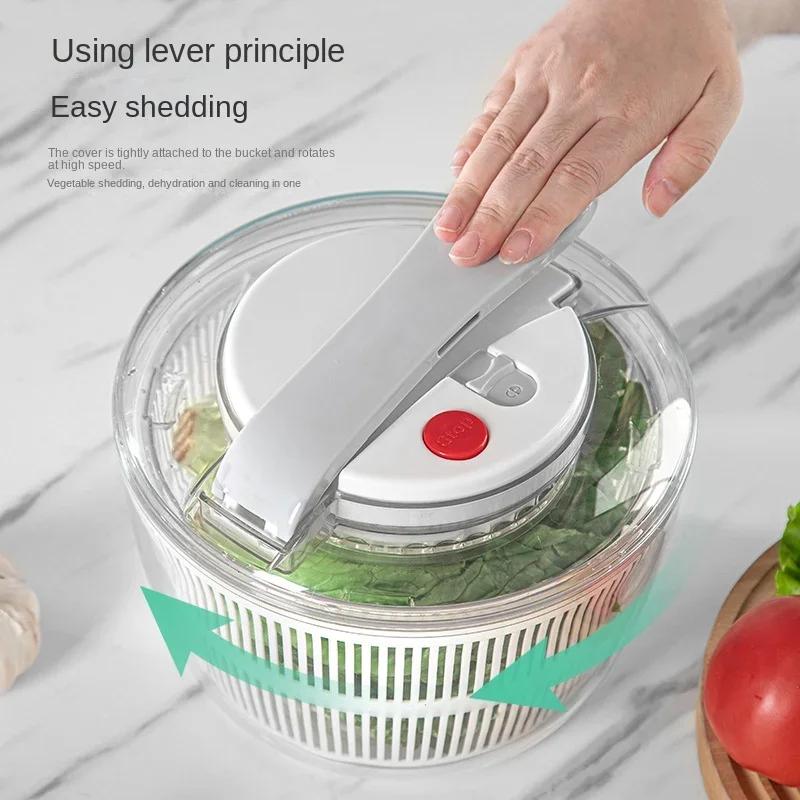 3 Liters Vegetables Salad Spinner Lettuce Leaf Vegetable Dehydrator Multifunctional Vegetable Washer Salad Vegetable Dryer Mixer