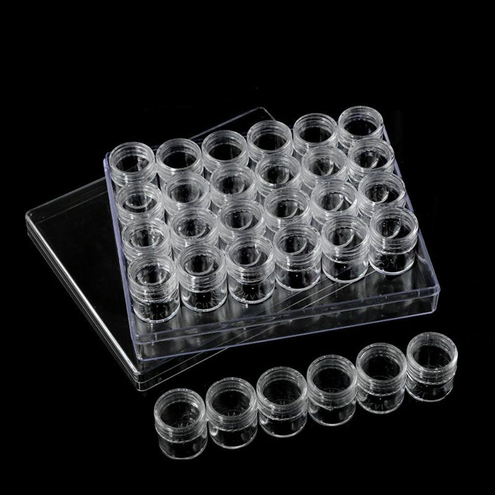 

Small Size Jewelry Storage Box Transparent Mini Bottle Acrylic Box Powder Storage прозрачный
