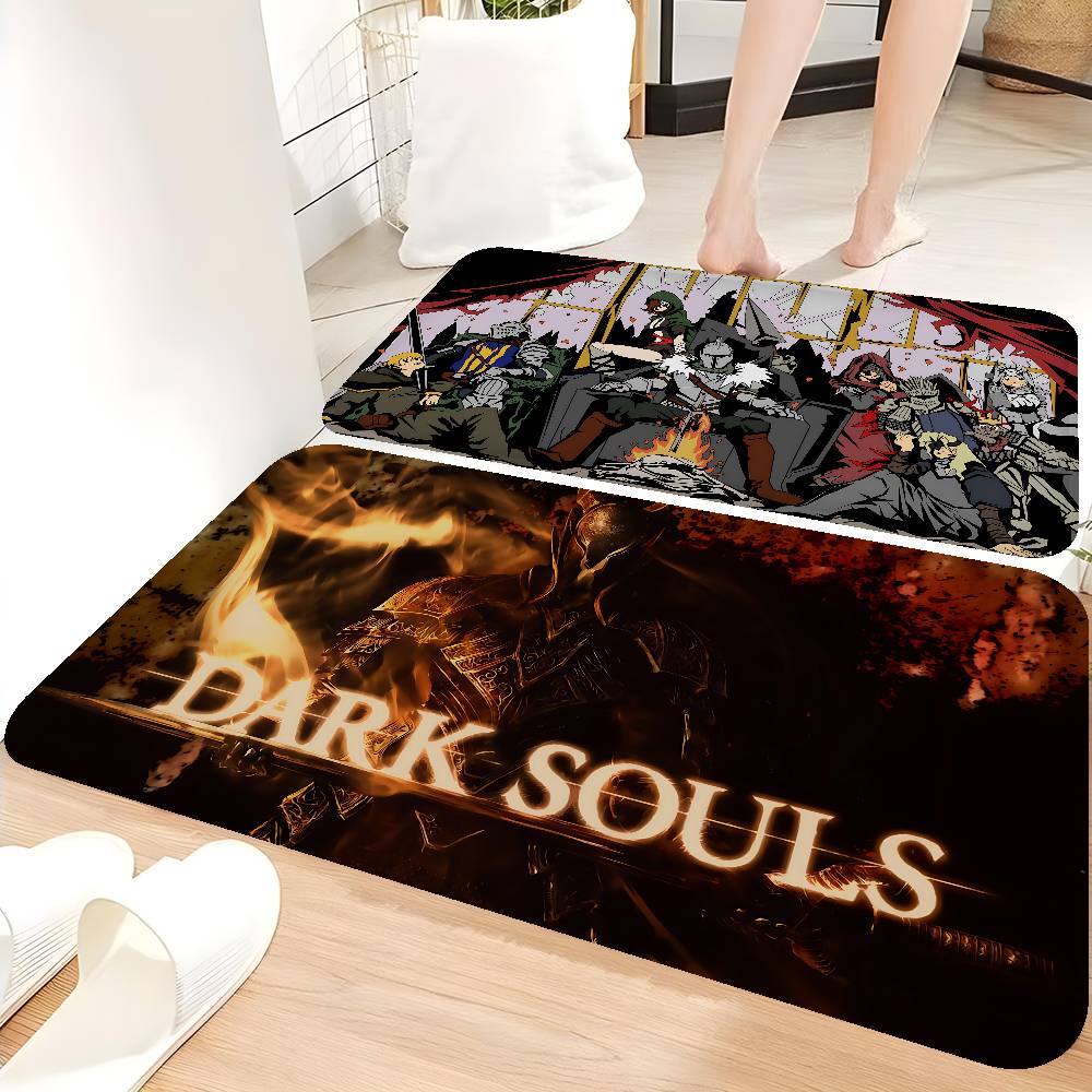 Classic D-dark Anime S-souls Game Hallway Carpet Washable Non-Slip Living Room Sofa Chairs Area Mat Kitchen Doormat Area Rug