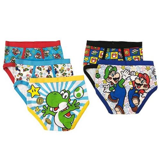 

Handcraft Mario Underwear Random Set of Ages Sizes 105cm 110cm Bros. Boys Briefs, Open-Front, Pattern, 5, 4, - [Used]