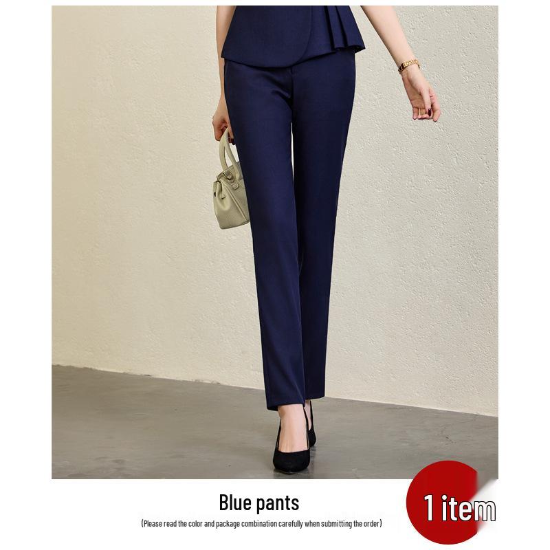 Women's Double-Breasted Short Sleeve Blazer - Summer Business Fashion
