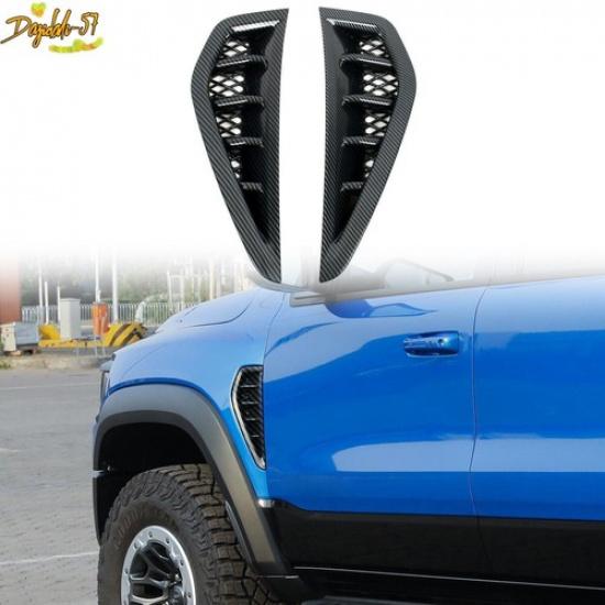 2pcs For Dodge Ram 1500 TRX   ABS Side Fender Front Door Cover Trim Pair