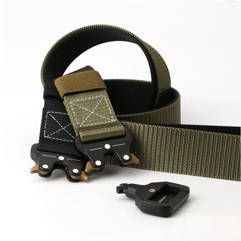 Men Belt Outdoor Hunting Tactical Belt Multi-Function Buckle Nylon Belt High Quality Marine Corps Canvas Belt