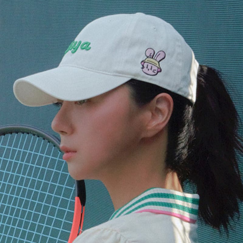 Rosiya Rosiya Rabbit Ball Cap White