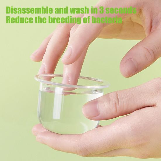 Parrot Food Pot High Elastic Design Easy Installation Cleaning Transparent Bowl Parrot Cage Accessory